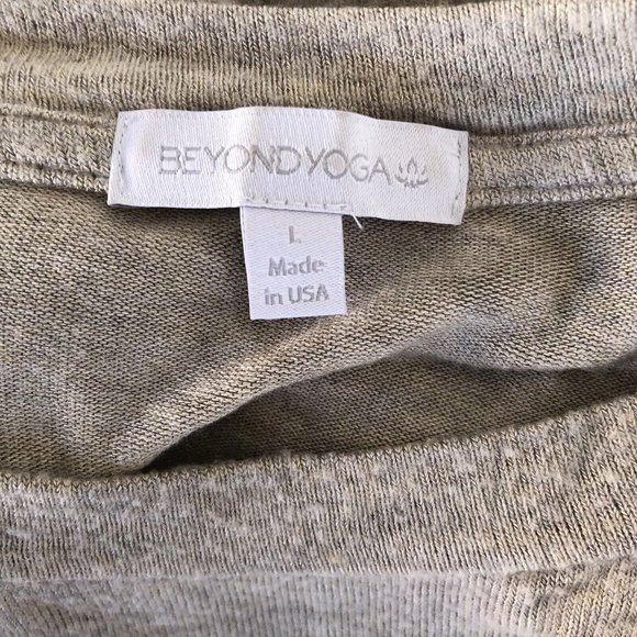Beyond Yoga Just Chillin LS Pullover Oatmeal Heather Beige - Picture 5 of 7